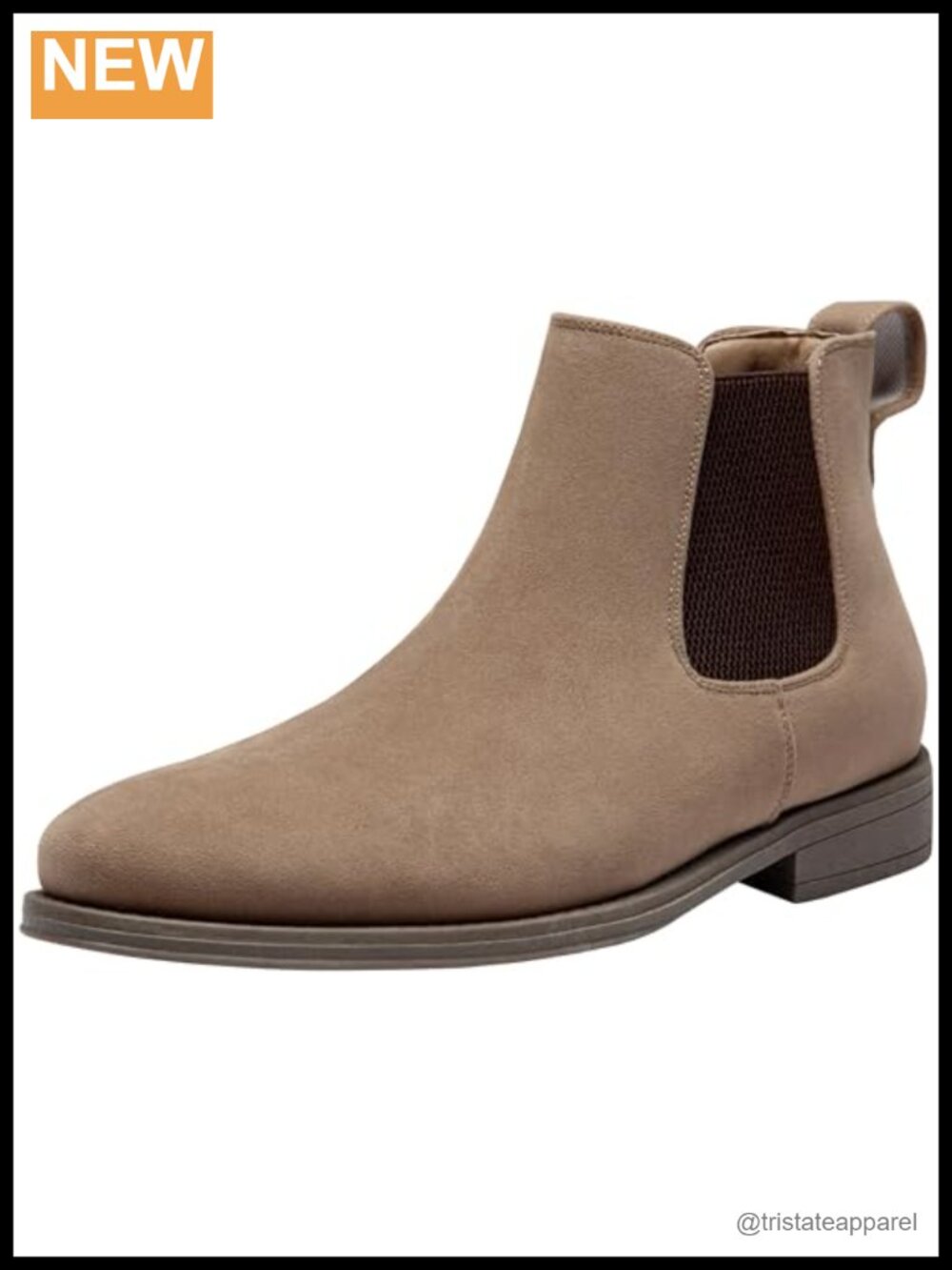 Mens Suede Chelsea Boots Slip On Ankle Dress Casual